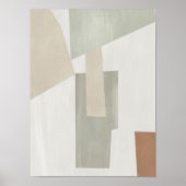 Waterverf poster Abstract Geometrische moderne kun (Voorkant)