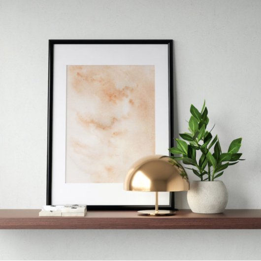 Waterverf poster Abstract Geometrische moderne kun