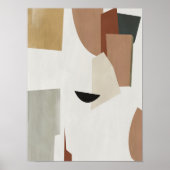 Waterverf poster Abstract Geometrische moderne kun (Voorkant)