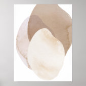 Waterverf poster Abstract Geometrische moderne kun (Voorkant)