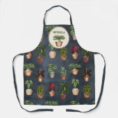 Waterverf Potentiële Planten Terracotta Pots Rusti Schort (Voorkant)