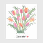 Waterverf Pottulpen Waterdicht Sticker (Vel)