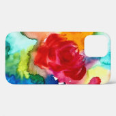 Waterverf prachtige abstracte roos kunst Case-Mate iPhone case (Achterkant (horizontaal))