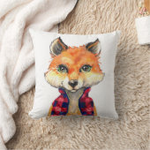 Waterverf Preppy Fox Kussen (Deken)
