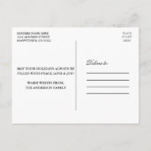 Waterverf Prettige feestdagen Briefkaart (Achterkant)