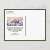 Waterverf Prettige feestdagen Sneeuwwitje Pinecone (Achterkant)