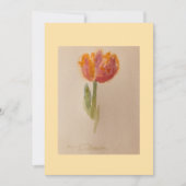waterverf print van tulp ! kaart (Voorkant)
