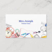 Waterverf privéleraar visitekaartje (Voorkant)