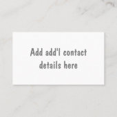 Waterverf Professional Home Organizer Visitekaartje (Achterkant)