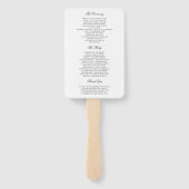 Waterverf programma Floral Wedding Handwaaier (Achterkant)