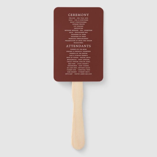 Waterverf programma Floral Wedding Handwaaier (Achterkant)