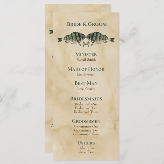  Waterverf - programma voor het uitzenden van vis (Voorkant / Achterkant)