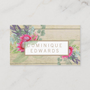 Waterverf Protheefbloem Visitekaartje