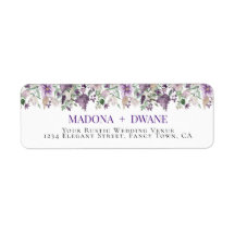 Waterverf Pruim en Lila Bloem