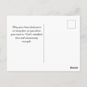 Waterverf Psalm 56:3 Briefkaart (Achterkant)