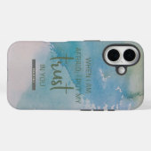 Waterverf Psalm 56:3 Case-Mate iPhone Case (Achterkant (horizontaal))