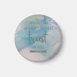 Waterverf Psalm 56:3 Magneet