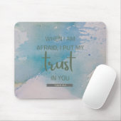 Waterverf Psalm 56:3 Muismat (Met muis)