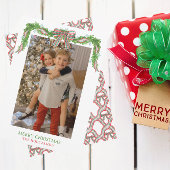 Waterverf Pset Bow Garland kerst Feestdagenkaart