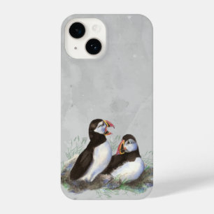 Waterverf - Puffin - Natuur van wilde dieren iPhone 14 Hoesje