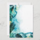 Waterverf Pumpkin-Baby shower Kaart (Achterkant)