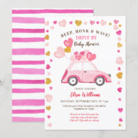 Waterverf Pumpkin Blue Truck Drive door Baby showe