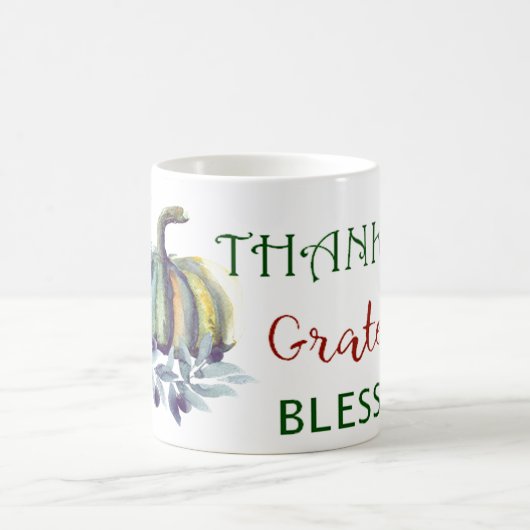 Waterverf Pumpkin Coffee Mok (Center)