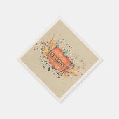 Waterverf Pumpkin Friendsgiving Servet (Hoek)