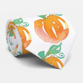 Waterverf Pumpkin Halloween Stropdas (Opgerold)