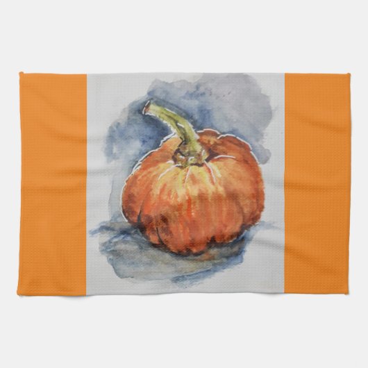 Waterverf pumpkin Kitchen Towels Theedoek (Horizontaal)