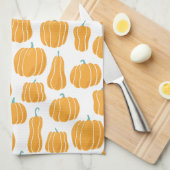 Waterverf Pumpkin Patch Theedoek (Quarter Fold)