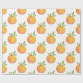 Waterverf Pumpkin Patroon Cadeaupapier (Vlak)