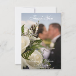 Waterverf Pumpkin Script Weduwfoto Bedankkaart