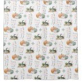 WATERVERF PUMPKINES EN GOEDEREN DOUCHEGORDIJN (Voorkant)