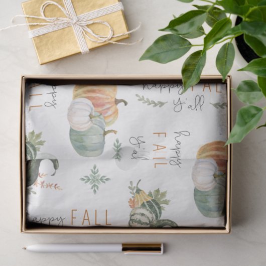 WATERVERF PUMPKINES EN GOEDEREN TISSUEPAPIER (Geschenk)