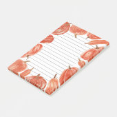 Waterverf Pumpkins Herfst Thema  Post-it® Notes (Schuin)