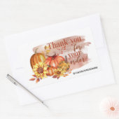 Waterverf Pumpkins Rechthoekige Sticker (Envelop)