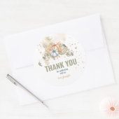 Waterverf Pumpkins Ronde Sticker (Envelop)