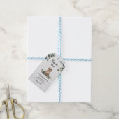 Waterverf Puppy Baby shower Hartelijk dank Cadeaulabel (Met Touw)