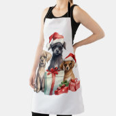 Waterverf puppy met geschenken schort (Insitu)