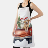 Waterverf puppy met geschenken schort (Insitu)