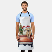 Waterverf puppy met geschenken schort (Gedragen)