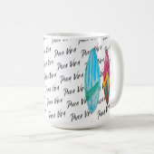 Waterverf Pura Vida Surfboard Costa Rica Koffiemok (Voorkant rechts)