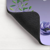 Waterverf Purple Flowers Mousepad Muismat (Hoek)