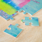 Waterverf-puzzel voor vun legpuzzel (Zijkant)