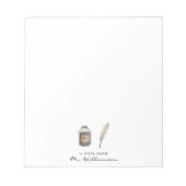 Waterverf Quill & Ink | Monogram Notitieblok leraa (Voorkant)