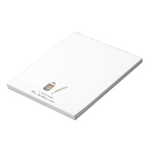 Waterverf Quill & Inkt Monogram Leraren Notitieb Notitieblok