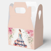 Waterverf Quinceanera Viering Bedankdoosjes (Geopend)