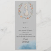 Waterverf Rabbit Peter Birthday Menu (Voorkant)