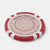 Waterverf Race Paard Derby Poker Chips (Enkel)
